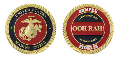 Challenge Coin U.S. MARINE CORPS OOH RAH CHALLENGE COIN