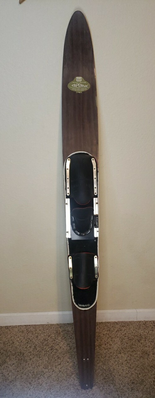 Vintage Taperflex Slalom Water Ski 66” Fiberglass Brown UT6 70s 80s eBay