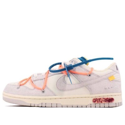 Size 12- Nike Dunk Low Off-White Lot 19 Grey dj0950-119