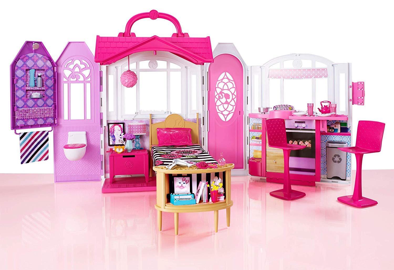 Casa da Barbie Glam + Boneca C 17 Acessorios Original Mattel