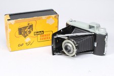 KODAK TOURIST FOLDING CAMERA W 105MM F/6.3 ANASTON IN THE BOX VERY CLEAN