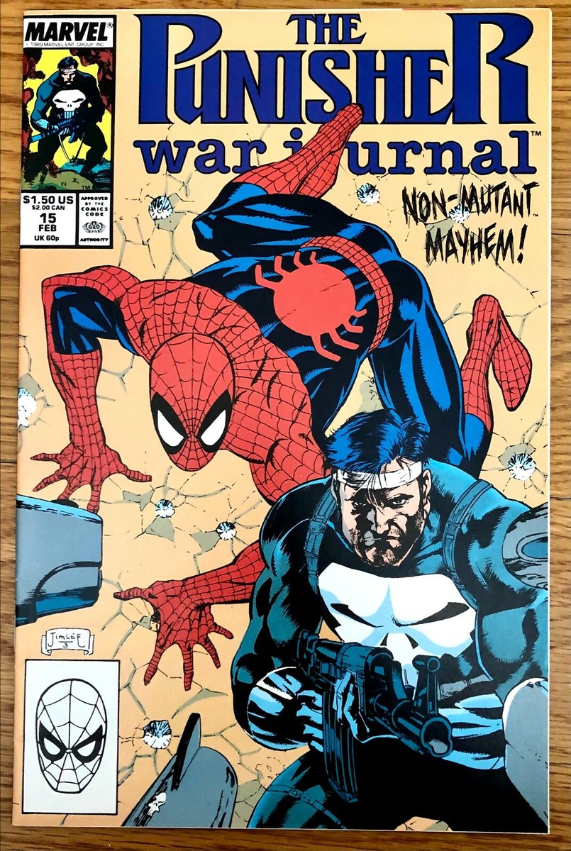 PUNISHER WAR JOURNAL #15 Spider-Man Appearance JIM LEE Cover