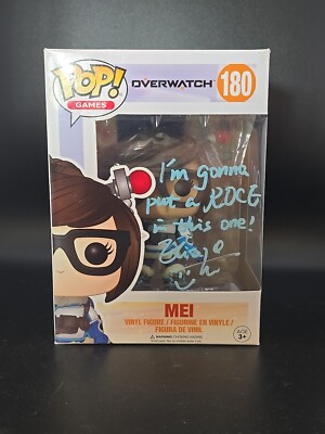 SIGNED Overwatch Funko Pop - Mei #180 - Elise Zhang | eBay
