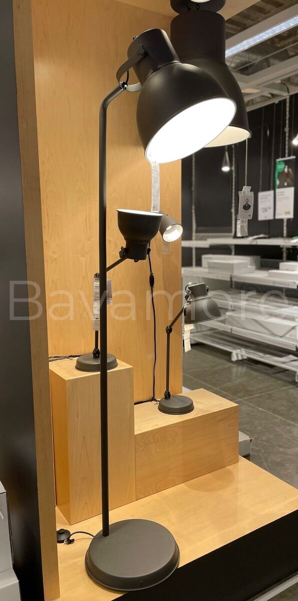 IKEA HEKTAR Adjustable Floor lamp, Steel, Aluminum dark gray IKEA HEKTAR Adjustable Floor lamp, Steel, Aluminum dark gray