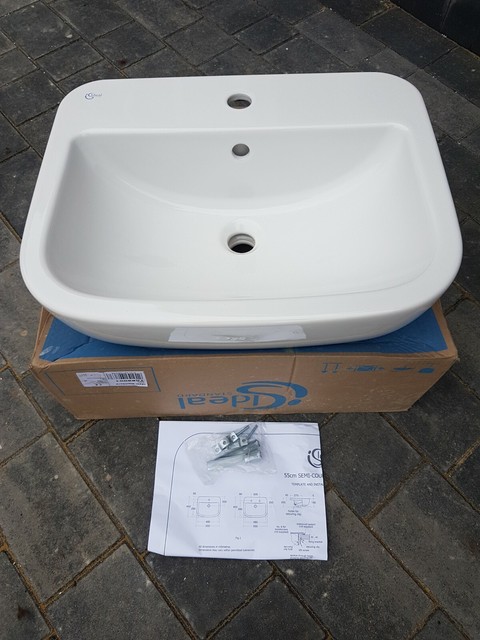 Ideal Standard Space 55cm Semi Countertop Basin E612801 Bargain