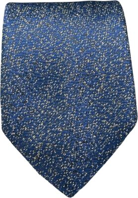 BISSE Necktie - Micro Fabric Men's Tie, Blue Patterned Men's Tie