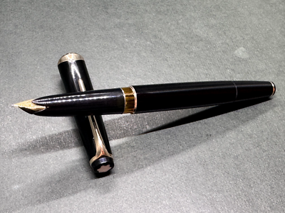 Very good] MONTBLANC Meisterstuck No.14 BlackGT Vintage Fountain