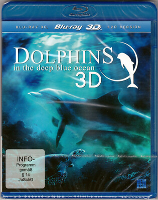 Blu ray Dolphins in the deep blue Ocean 3D + 2D NEU & OVP