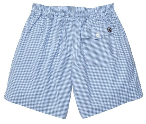 Pantalones Cortos Southern Proper Bocce Azul Micro Cuadros Guinga NUEVOS NUEVOS CON ETIQUETAS Talla XL Foto 2 de 2