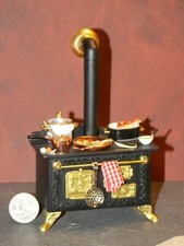 Dollhouse Miniature Kitchen Cook Stove Reutter 1:12 scale P245 Dollys Gallery