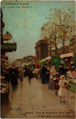 CPA - PARIS - Pub. Pétrole HAHN - Bd.Saint-Michel. Illustration Loir Luigi