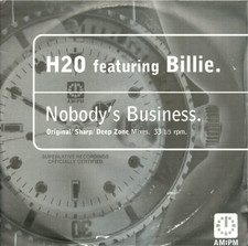 H2O - NOBODYS BUSINESS - 96 OLD SKOOL GARAGE HOUSE 12” VINYL RECORD DJ