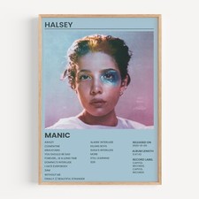 Halsey - Manic Music Album Cover Wall Art Poster