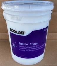 Ecolab 6989963 Gemstar Stratus High solids High speed floor finish 5 gallon
