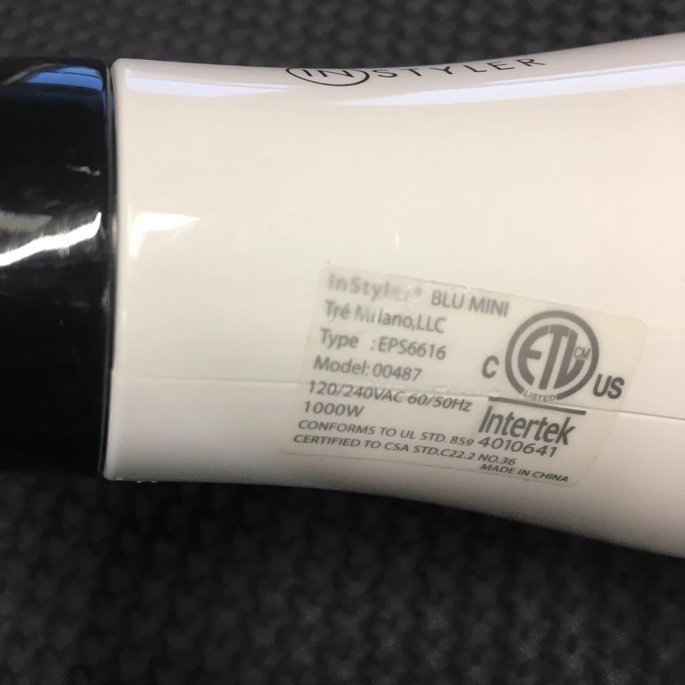 Secador de pelo de viaje Instyler Blu Mini doble voltaje turbo, usado Foto 4 de 4