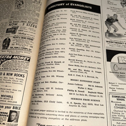 June 1958 MOODY MONTHLY, MOODY BIBLE INSTITUTE Chicago CHINESE MISSION INDONESIA - Picture 15 of 23