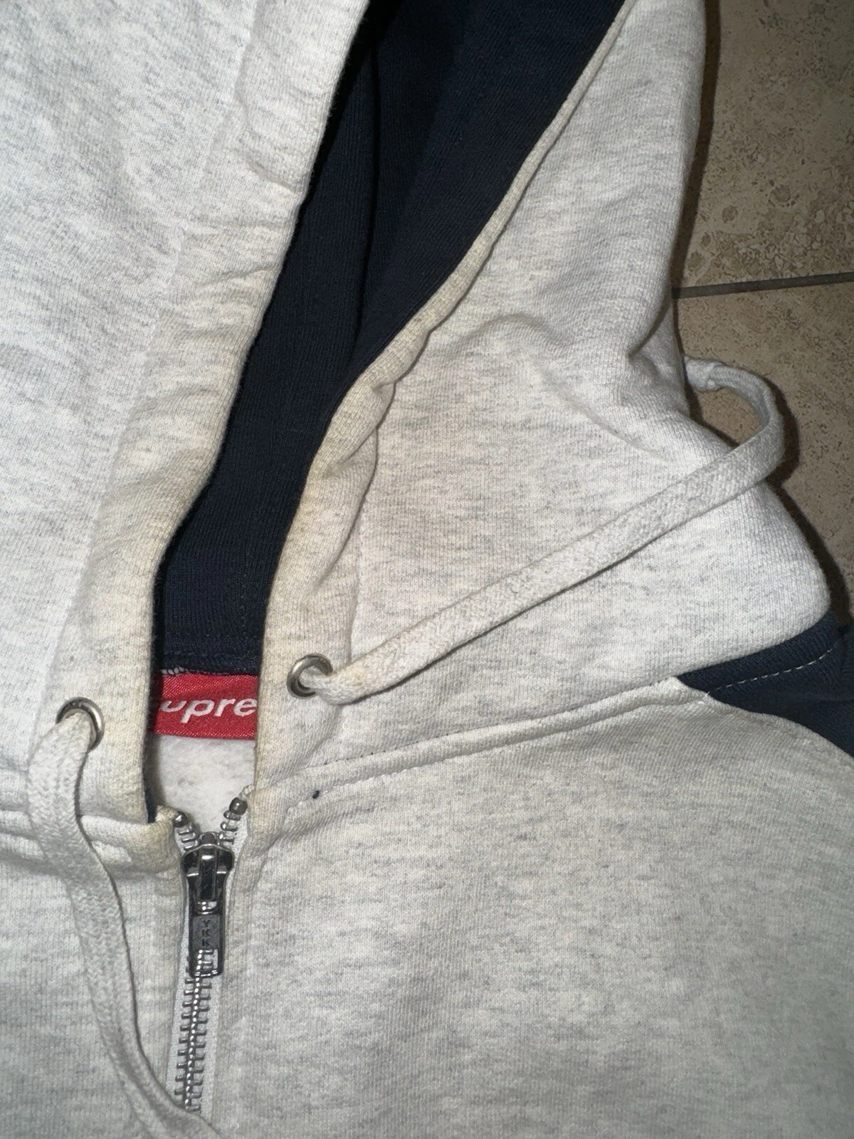 Supreme Track Zip Up Hoodie Large FW15 U