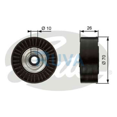 Fits Citroen Xsara Picasso C-Crosser Peugeot 206 Ruva Deflection Guide Pulley