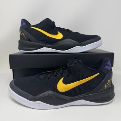Nike Kobe VIII 8 GS Lakers Away Grade School Size 7y Women's Size 8.5 FN0266-002