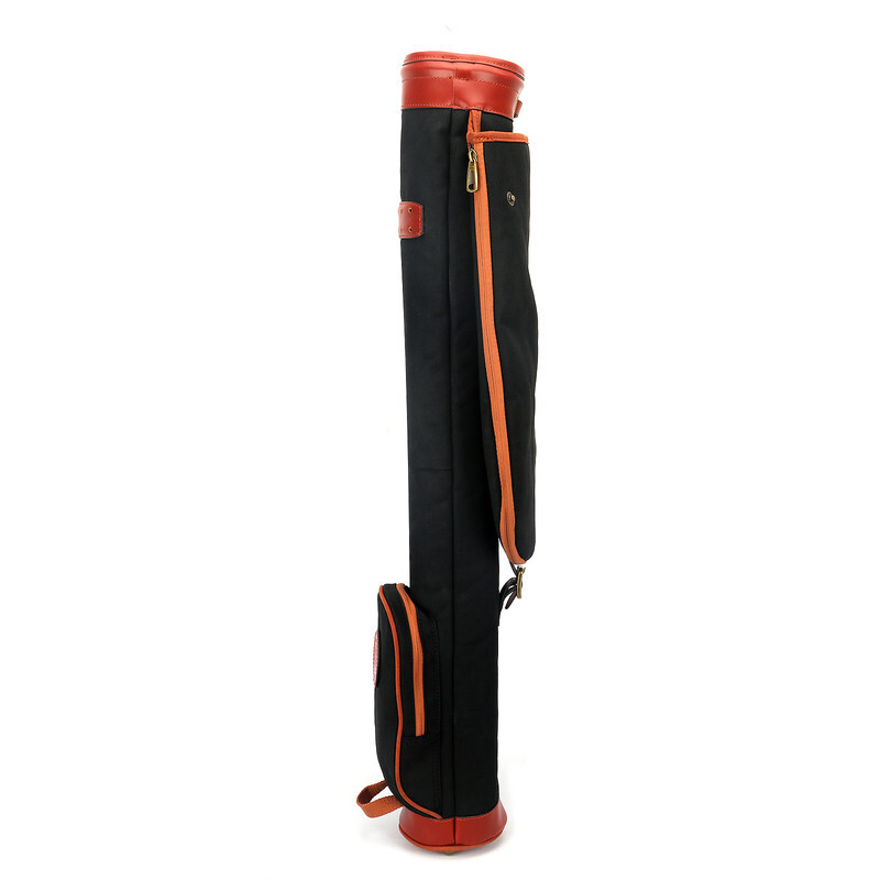 TOURBON Golf Clubs Bag Foldable Sunday Pencil Bag with Pocket Tees Holder-Black
