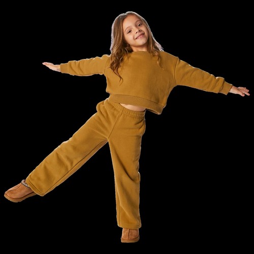 Cozi Girl's Preschool Dolman Crew + Wide Leg 2 Pieces Set CTST004 NEW with TAGS - Picture 2 of 5