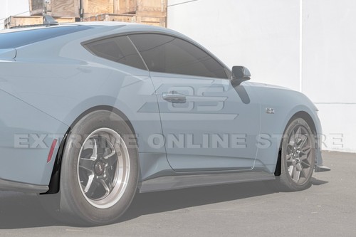 Protectores contra salpicaduras guardabarros delanteros y traseros NEGRO BRILLANTE para Ford Mustang 24-Up - Imagen 2 de 24