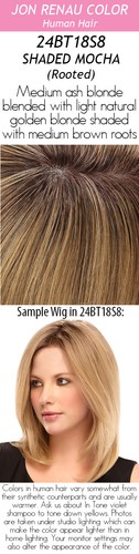 EASIPART by JON RENAU, REMY Human Hair Topper, 8", 12" or 18" Length, ALL COLORS - 第 41/47 張圖片