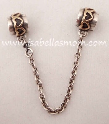 Authentic PANDORA Two Tone 14K GOLD 