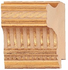 Picture Frame Moulding Wood 18Ft Bundle - Traditional Gold Finish - 2.5" Width