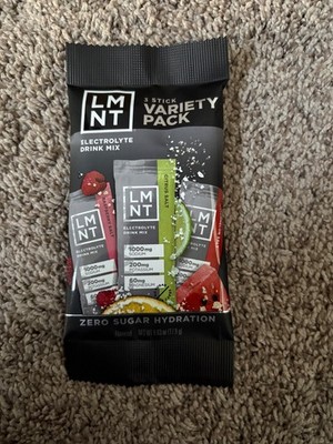 LMNT 3-Stick Variety Pack x10 - Electrolyte Drink Mix - Keto Hydration