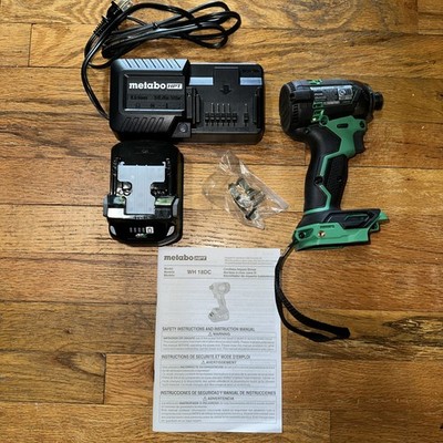 New-Metabo HPT WH18DC 18V Triple Hammer Bolt Impact Driver & Battery & Charger 