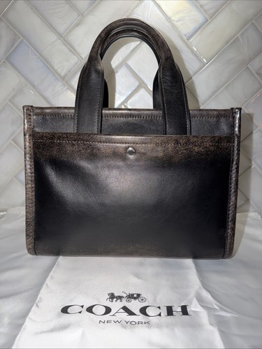 【COACH】Cargo Tote 26 REXY Print Black. Coach Cargo Tote 26, Color Loved Leather w/o Rexy Bag… - Gem