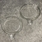 PYREX 600-B Grab It Single Serve Microwave Dish Plate Lids Corning (Lot of 2)