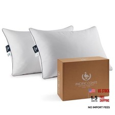 Goose Feather and Down Bed Pillows Standard Size Set of Standard (Pack of 2)