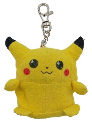 Hasbro Pokémon Pikachu Schlüsselanhänger Plüschfigur Gelb Retro