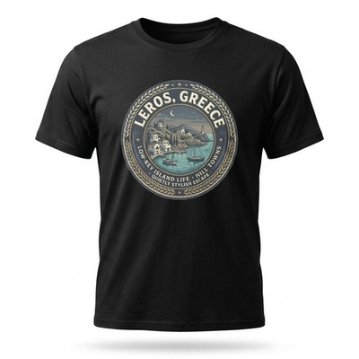 Leros Greece Island Life Graphic T-Shirt Unisex Travel Tee