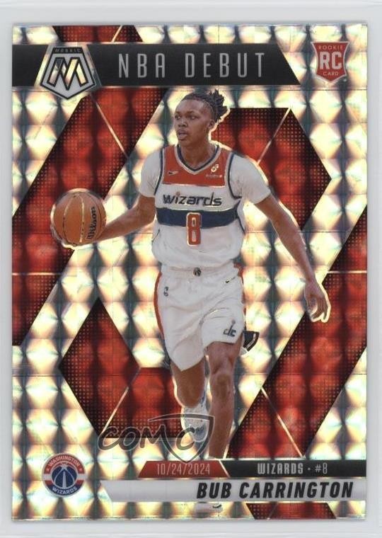 2024-25 Panini Mosaic NBA Debut Mosaic Prizm Bub Carrington #259 1j0f