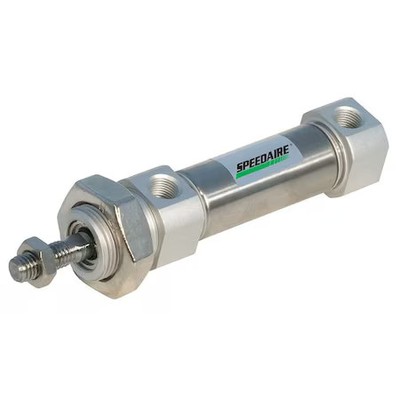 Speedaire Cd85f20-100-B Round Body Cylinder, 20 Mm Bore, 100 Mm Stroke, Iso