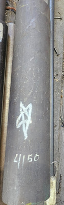 4150 Solid Steel Rod medium-carbon low-alloy steel  3.5'' Diameter, 17'' Length