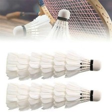 3PCS White Duck Feather Badminton Shuttlecocks High Speed Training Practice