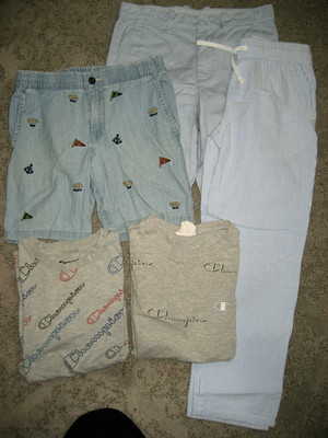 boys 10-12 lot short sleeve tops Champion Polo shorts Crewcuts Cat & Jack