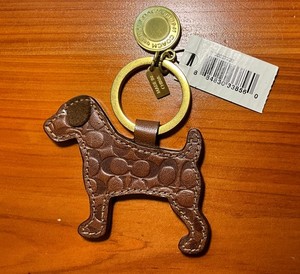 COACHコーチ☆Terrier Dog Charm Key Fob Coach Dog Keychain | eBay