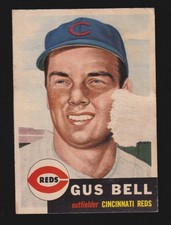 GUS BELL reds 1953 TOPPS #118 