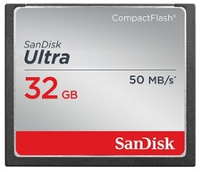 Sandisk Ultra Compact Flash Memory Card - 32 GB 50 MB/s SDCFHS-032G-G46 
