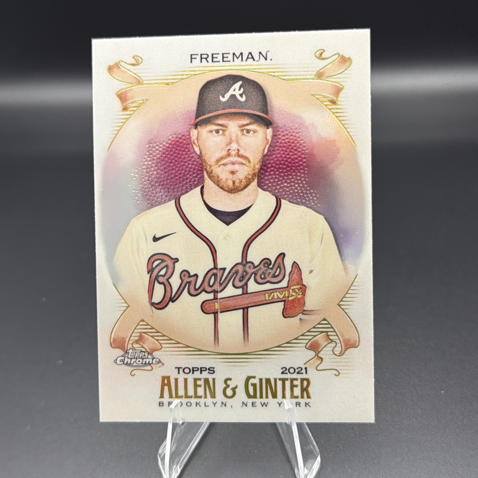 2021 Topps Allen & Ginter Chrome - Freddie Freeman #68 Refractor