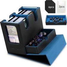 MTG Deck Box, MTG Commander Karten Deck Box mit Commander Display & Würfel Tray Fit