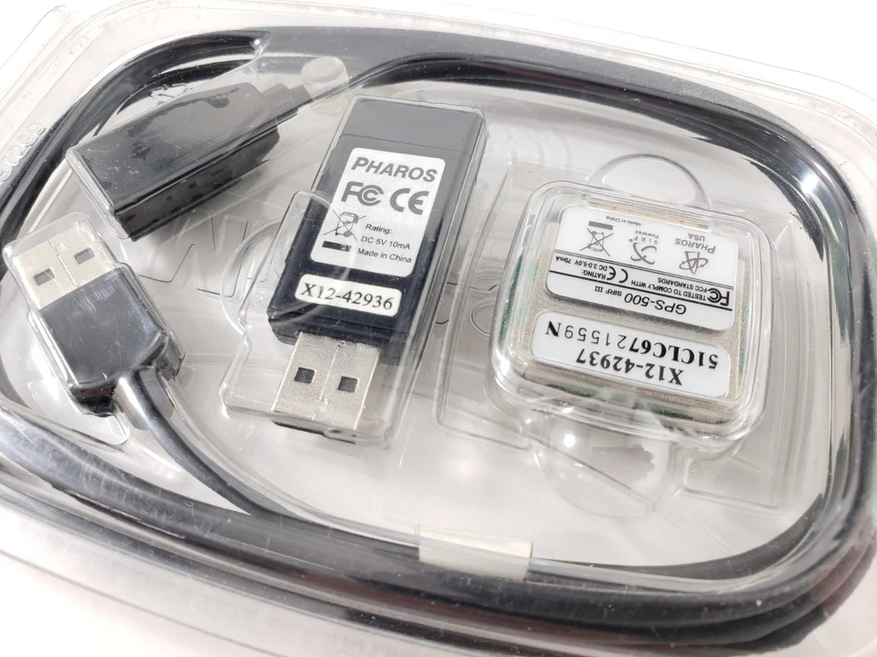 Microsoft Pharos GPS Receiver GPS-500 SIRF III P/N: X12-42937  - Image 2 of 4