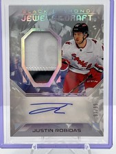 2025-26 UD Black Diamond Justin Robidas Jewels of the Draft RC Auto 91/99