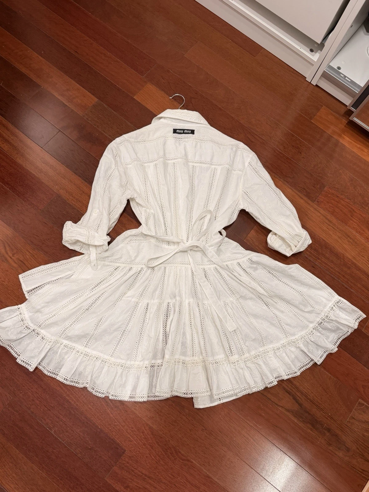 Miu Miu — Miu Miu Poplin Asymmetrical Dress. Size 36