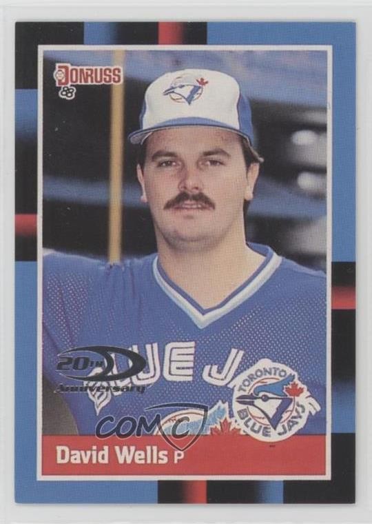 2001 Donruss Rookie Reprints 1312/1988 David Wells #RR24 0w7